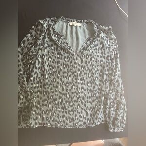 Loft animal print shirt